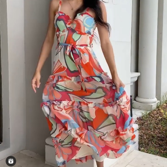 ALEXIS x TARGET Floral Ruffle Dress - Picture 2 of 4